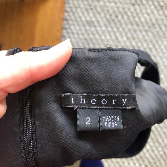 Theory black light wool fit & flare Blainey dress - Picture 5 of 7